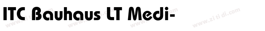 ITC Bauhaus LT Medi字体转换